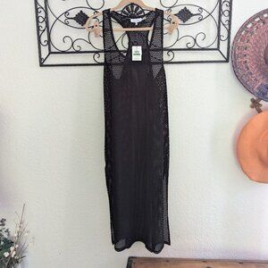 Calvin Klein Black Mesh Swim Suit Cover – Size L/XL